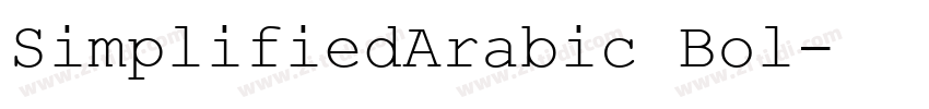 SimplifiedArabic Bol字体转换